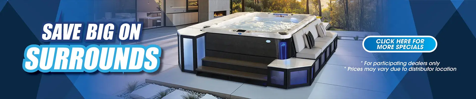 Calspas hot tub being used in a family setting - Santa Cruz