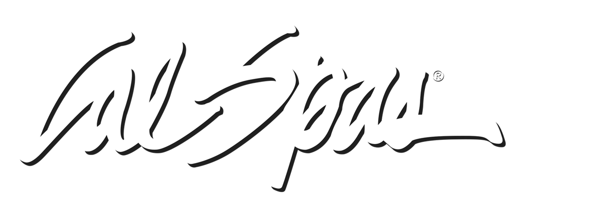 Calspas White logo hot tubs spas for sale Santacruz